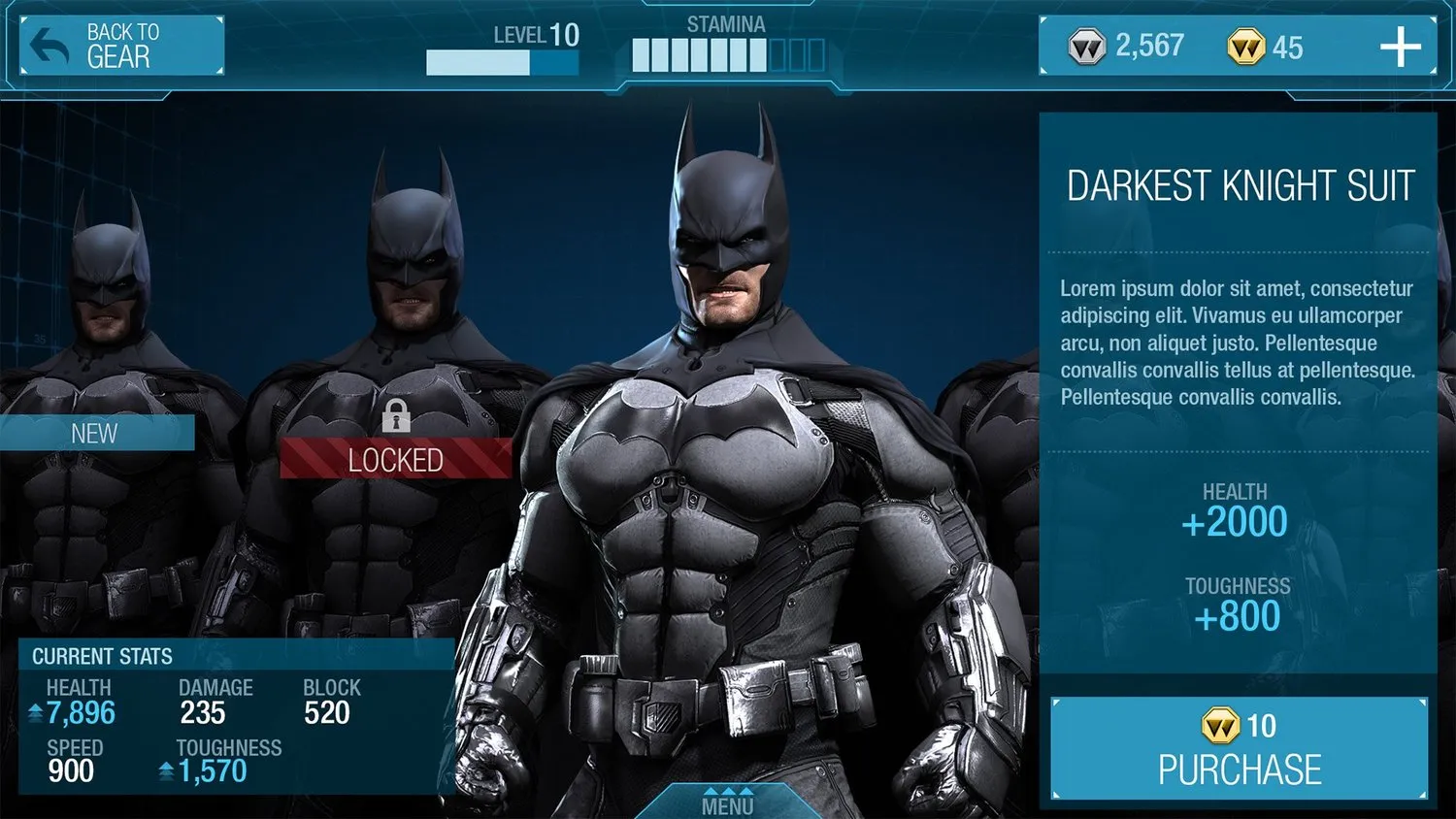 Batman: Arkham Origins Mobile — design work by Brian Wing