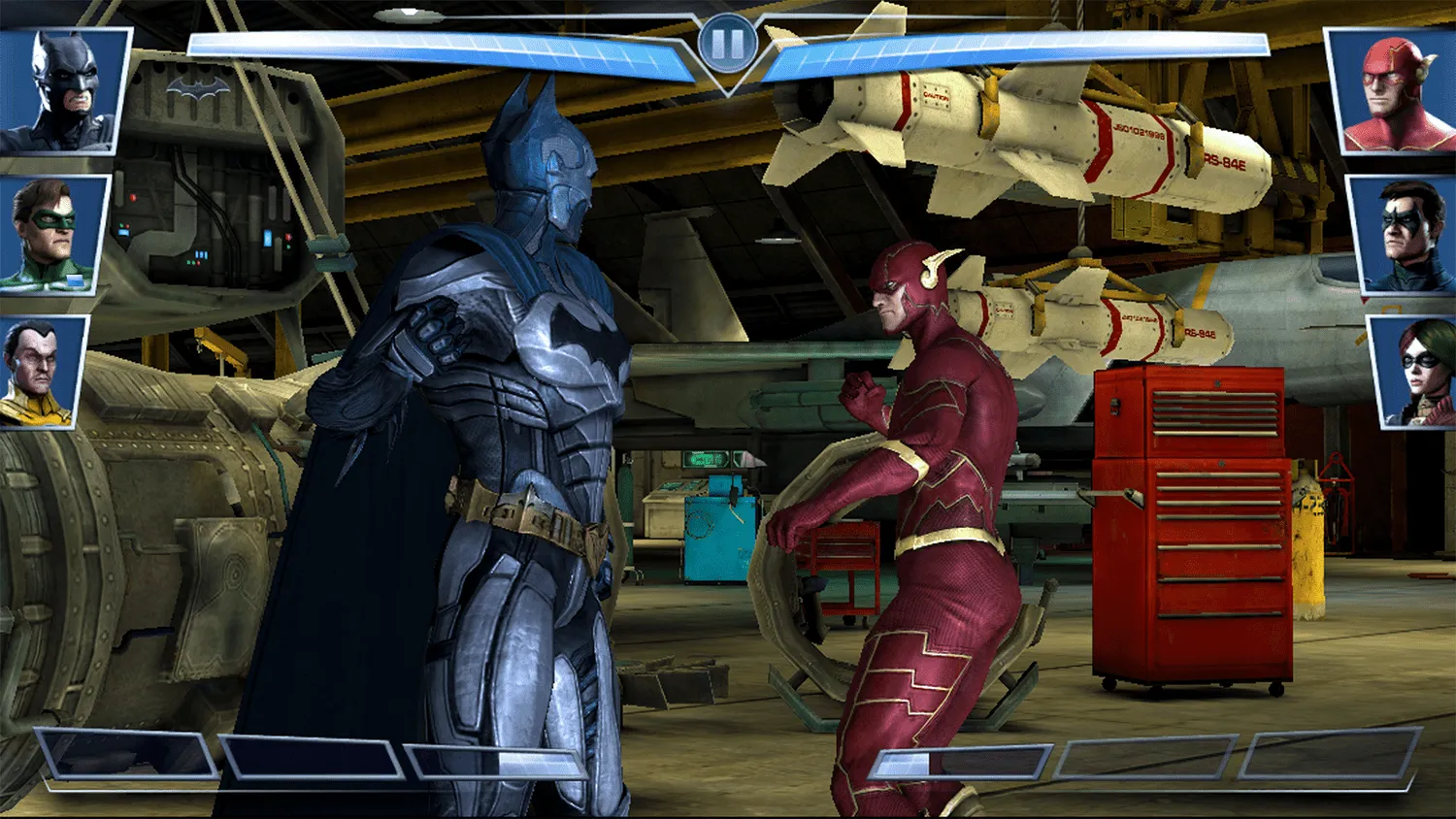 Injustice Mobile — design work by Brian Wing