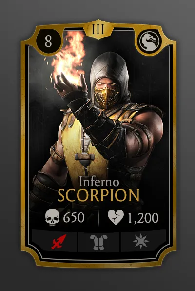 Mortal Kombat Mobile — design work by Brian Wing
